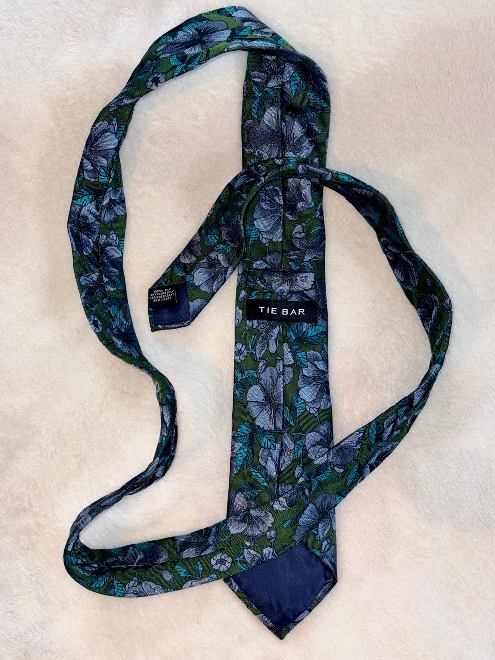 The TIE BAR Monarch Floral Silk Tie